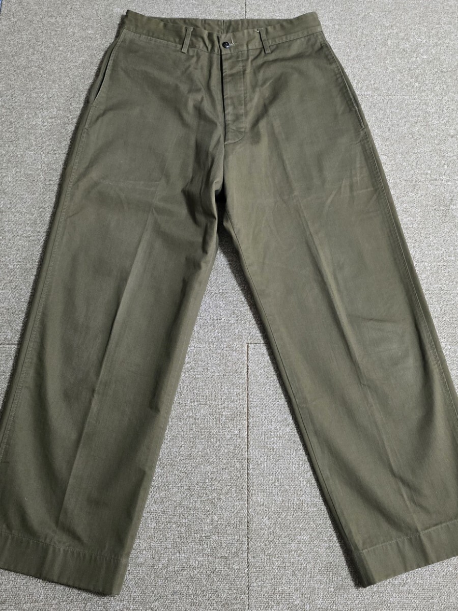 ブッチャープロダクツ ワークパンツ34 アットラスト 長ズボン トラウザー OLV TIMEWORN ATLAST&CO BUTCHER PRODUCTS ライダースパンツ拍卖