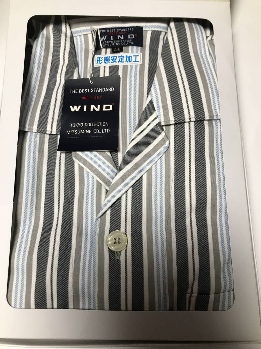 男性用 三峰 WIND 長袖パジャマ  LL(LB)サイズ拍卖