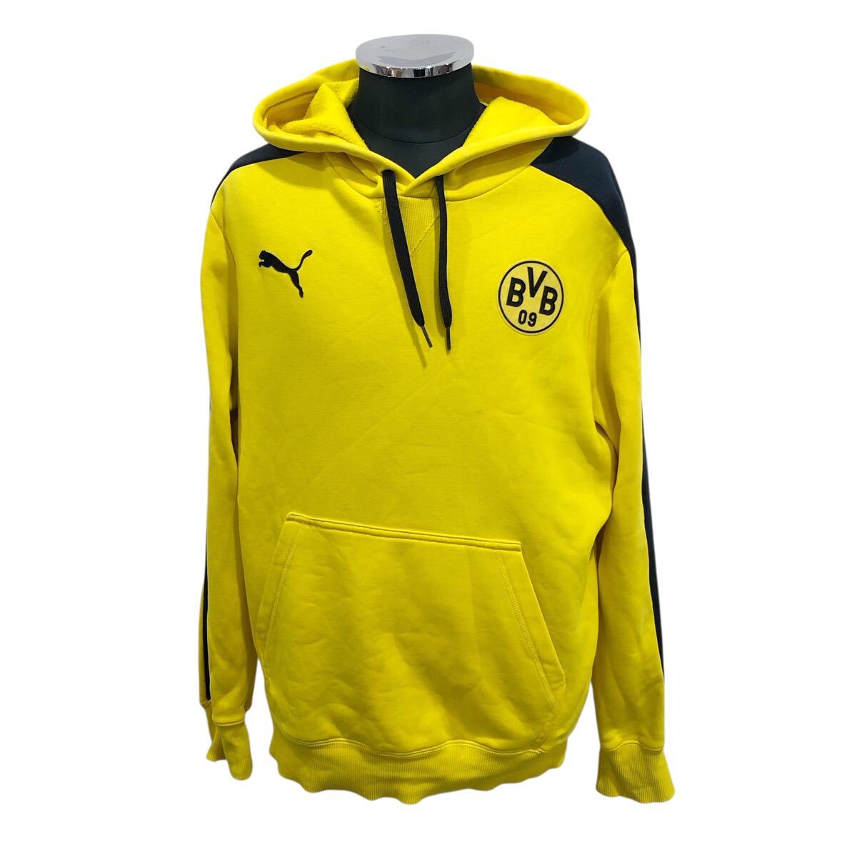 15/16 ボルシア ドルトムント T7 フーディー PUMA プーマ パーカー イエロー ロゴ スポーツ ブランド メンズ size:M ■1016KH①拍卖