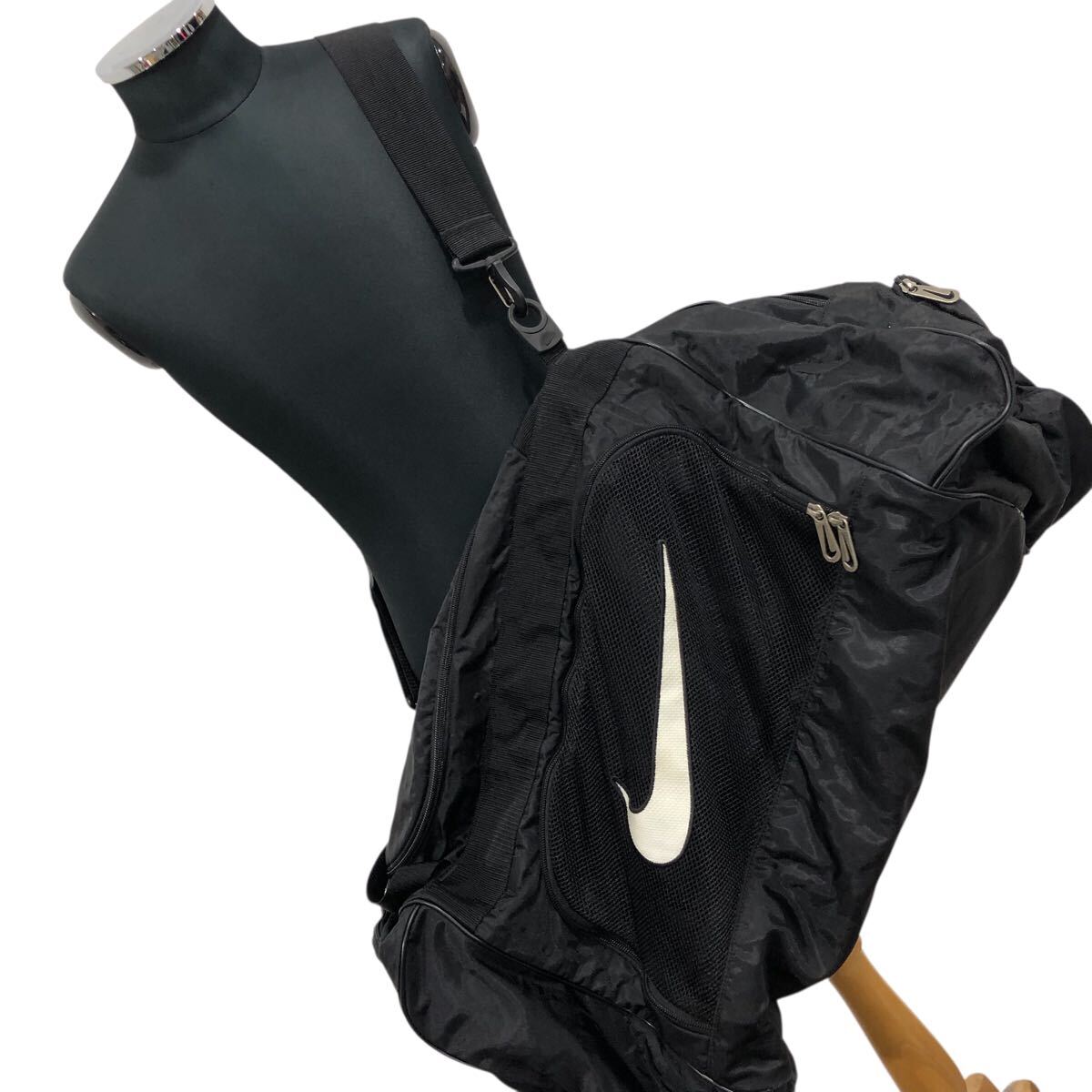 90s NIKE ナイキ ボストンバッグ メンズ ショルダーバッグ ブラック VINTAGE ヴィンテージ 銀タグ ■1020KH①拍卖
