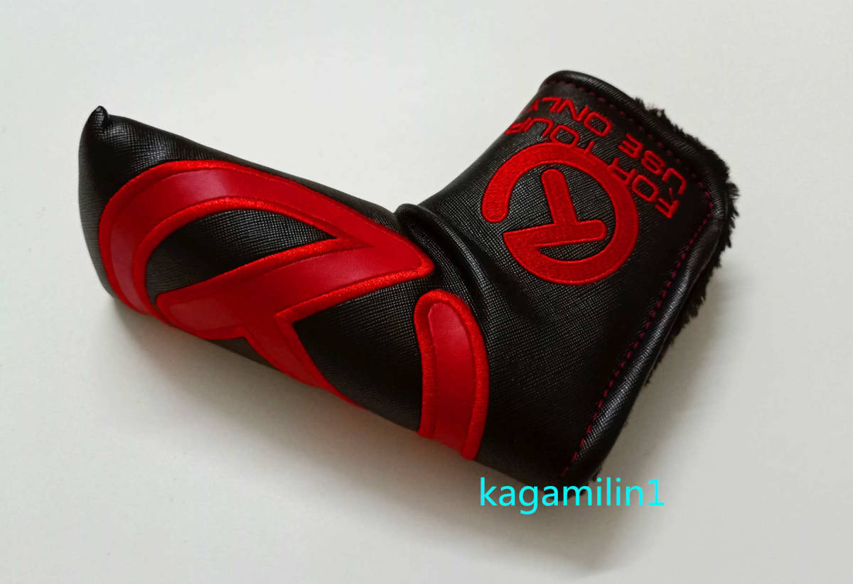 パターカバースコッティキャメロンツアーツアー支給 磁石タイプ開閉 TOUR 黒赤拍卖