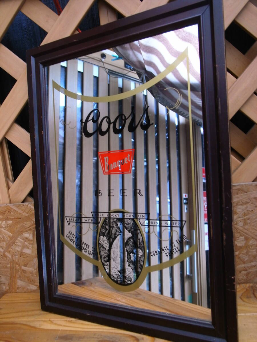 ★ USA ビンテージ オリジナル コレクティブル カナダの Coors BEER パブミラー 美品 ★拍卖