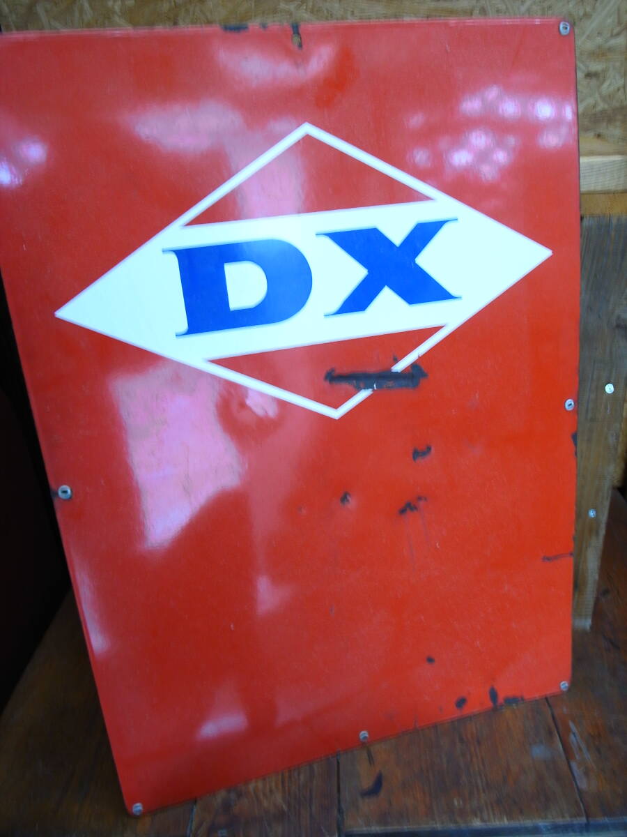 ★ USA ビンテージ オリジナル コレクティブル DX 50s DX Pump Plate Metal Sign 美品 ★拍卖
