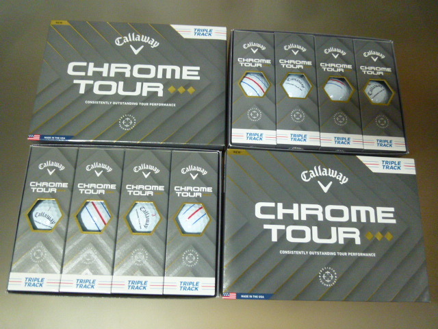 ◆2025年/最新!日本正規品◆キャロウェイ ゴルフ CHROME TOUR トリプルダイヤ TRIPLE TRACK/ホワイト/2ダース/Callaway/クロムツアー/新品拍卖