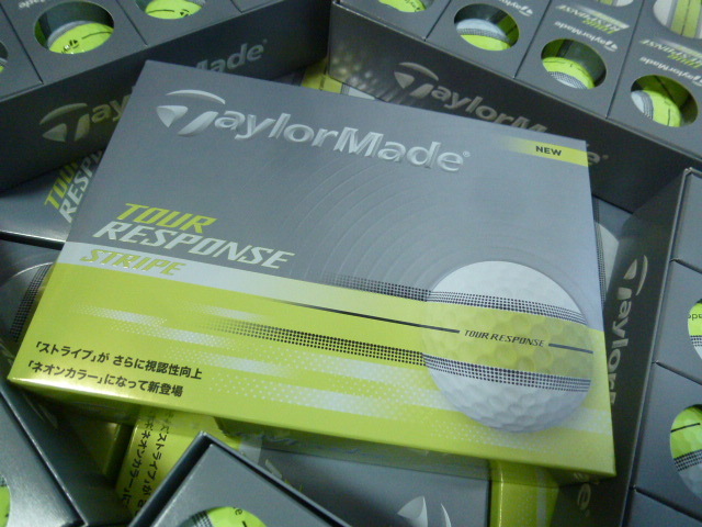 ◆2025年/新発売!日本正規品【TaylorMade】ツアーレスポンス ストライプ!テーラーメイド New TOUR RESPONSE STRIPE/イエロー/1ダース拍卖