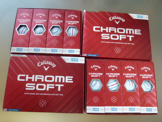 ◆2024年!最新/正規品◆キャロウェイ ゴルフ NEW クロムソフト TRIPLE TRACK/ホワイト/2ダース/Callaway◆NEW CHROME SOFT◆拍卖