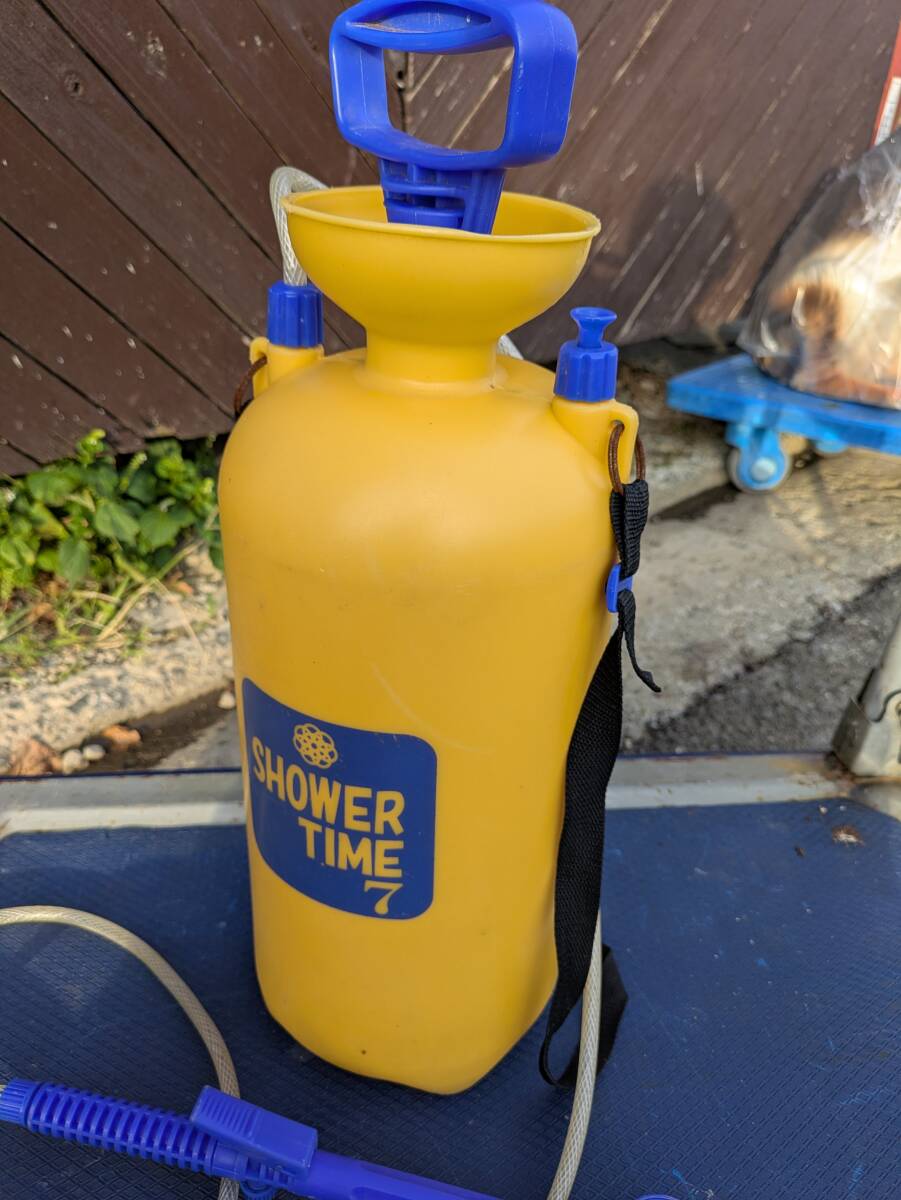 シャワー タイム 7 7L ポンプシャワー ポータブルシャワー 現状品 10141922-45954拍卖