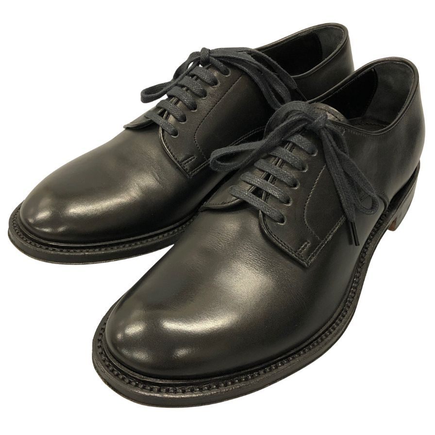 プラダ レザーシューズ プレーントゥ 本革 ブラック メンズ サイズ5.5 PRADA 約24.0cm【AFC7】拍卖