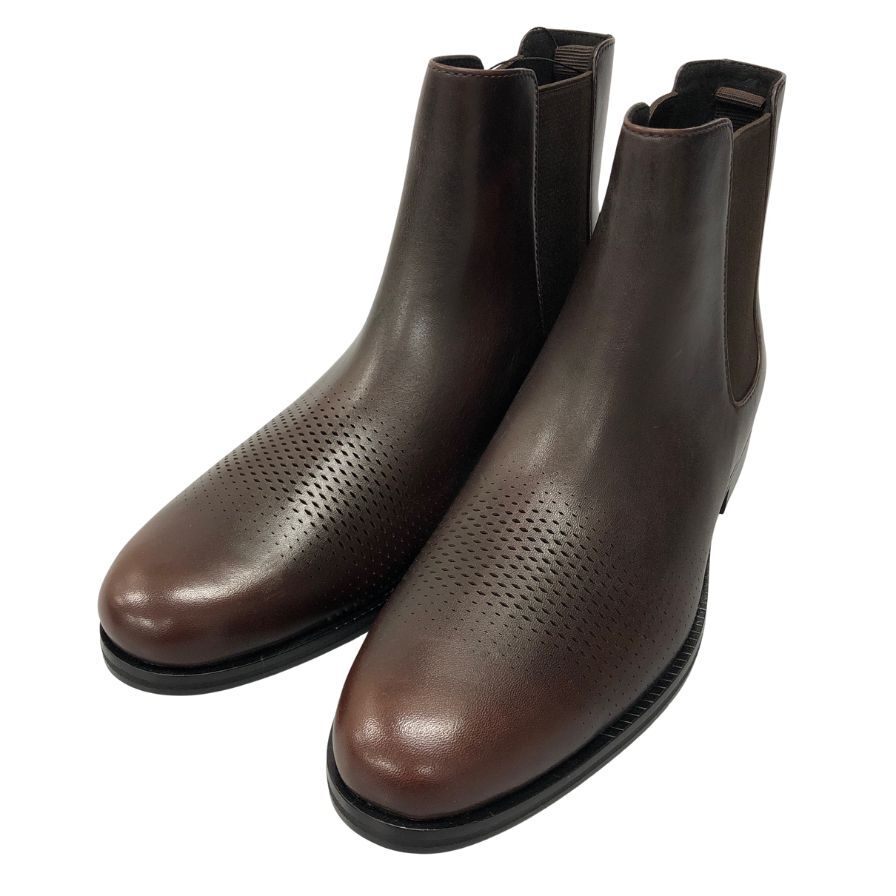 コールハーン レザーシューズ C38376 ワシントングランド レーザーチェルシーブーツ サイズ7 ブラウン メンズ COLE HAAN 約25.5cm【AFC35】拍卖