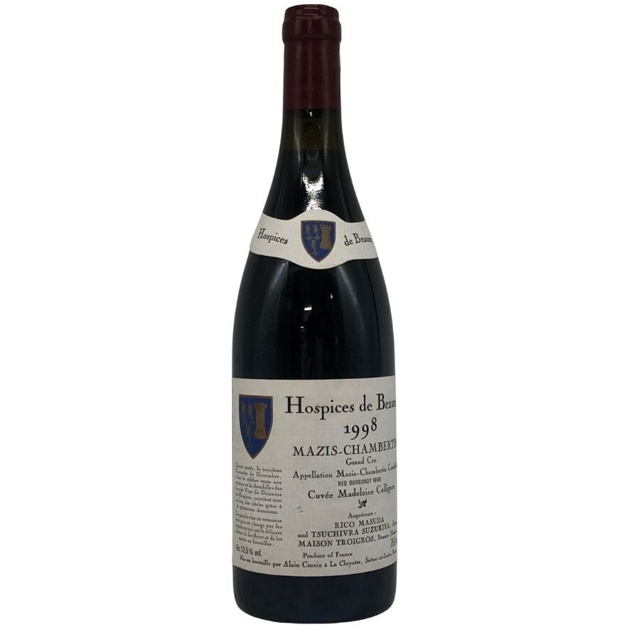オスピス ド ボーヌ マジ シャンベルタン グランクリュ キュヴェ マドレーヌ コリニョン 1998 750ml 13.5% Hospices【E4】拍卖