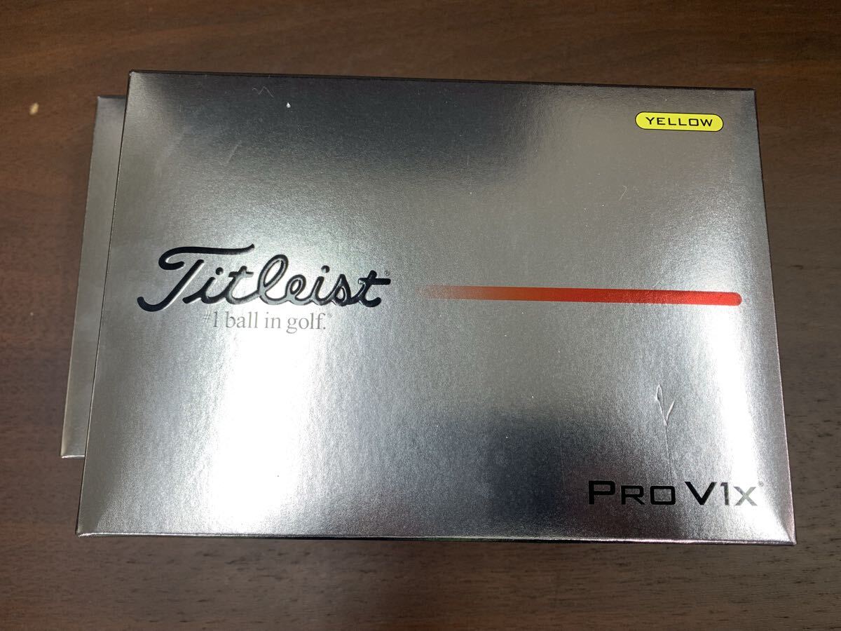 新品 タイトリスト 2025 NEW PRO V1X イエロー 2ダース (24球)拍卖