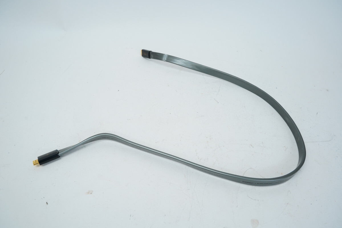 11.4 ▲ WIRE WORLD HDMIケーブル 24 SILVER-CLAD SILVER STRALIGHT 6 HIGH SPEED拍卖