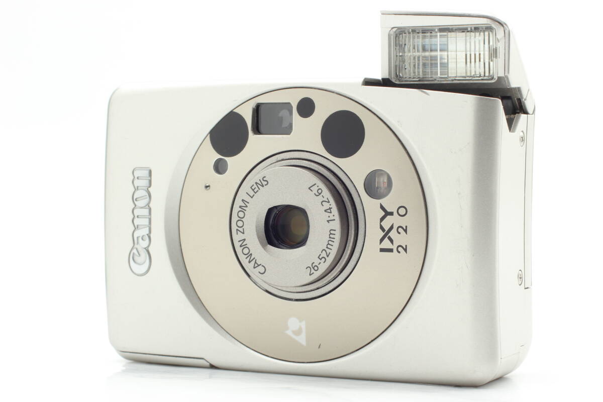 キャノン Canon IXY 220 シルバー APSフィルムカメラ / 動作確認シャッターOK! フラッシュ光ります拍卖