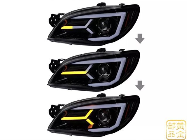 希少モデル スバル GG/GD系 後期  インプレッサ WRX /スポーツワゴン 05y~07y鷹目 ファイバーLEDヘッドライトV2 日本光軸拍卖