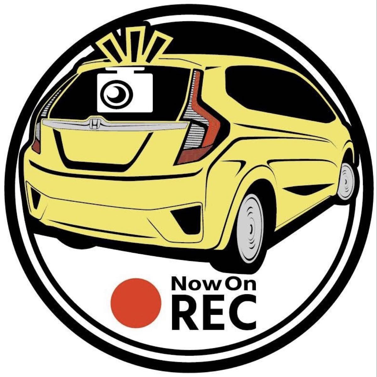 愛車色に変更承ります(画像に無い色も作成承ります) ホンダ fit3 フィット ドラレコ ドライブレコーダー ステッカー拍卖