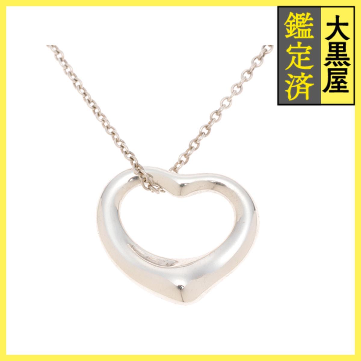TIFFANY&CO ティファニー ネックレス オープンハートネックレス シルバー925 重さ約2.9g拍卖