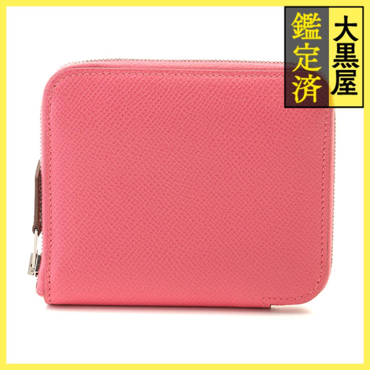 HERMES エルメス 財布 アザップ シルクインコンパクト ローズアザレ ヴォーエプソン D刻印拍卖