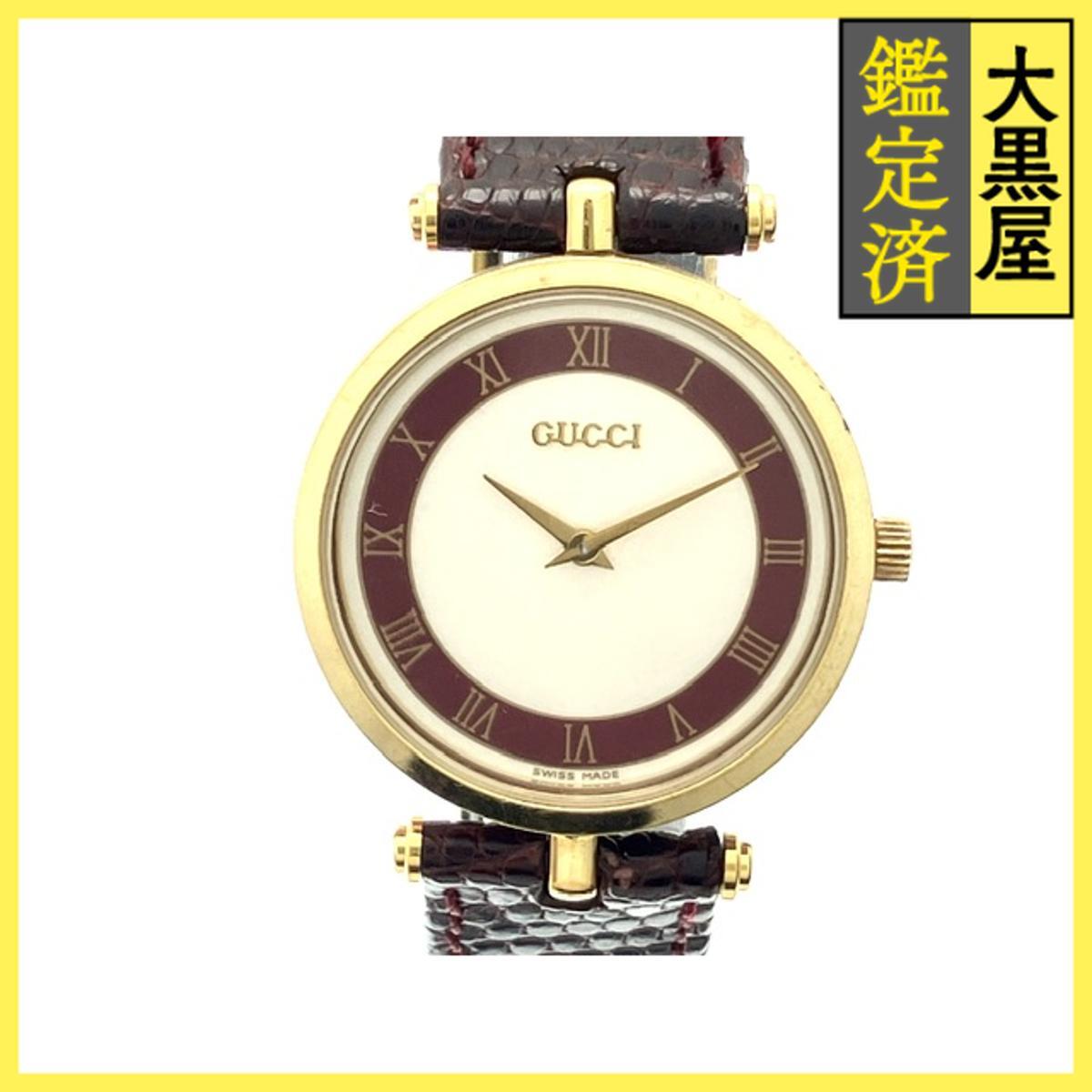 Gucci グッチ サイドシェリーライン 現状販売品 弊社保証対象外 - GP/カワ クォーツ ホワイト 女性用/Ladies watches拍卖