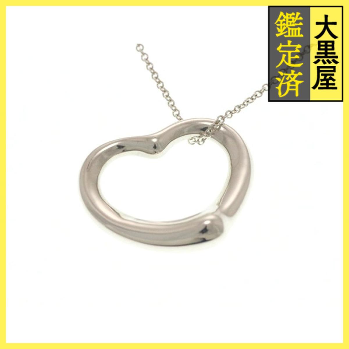 TIFFANY&CO ティファニー ジュエリー ネックレス オープン ハート ペンダント 925 シルバー 5.5g拍卖