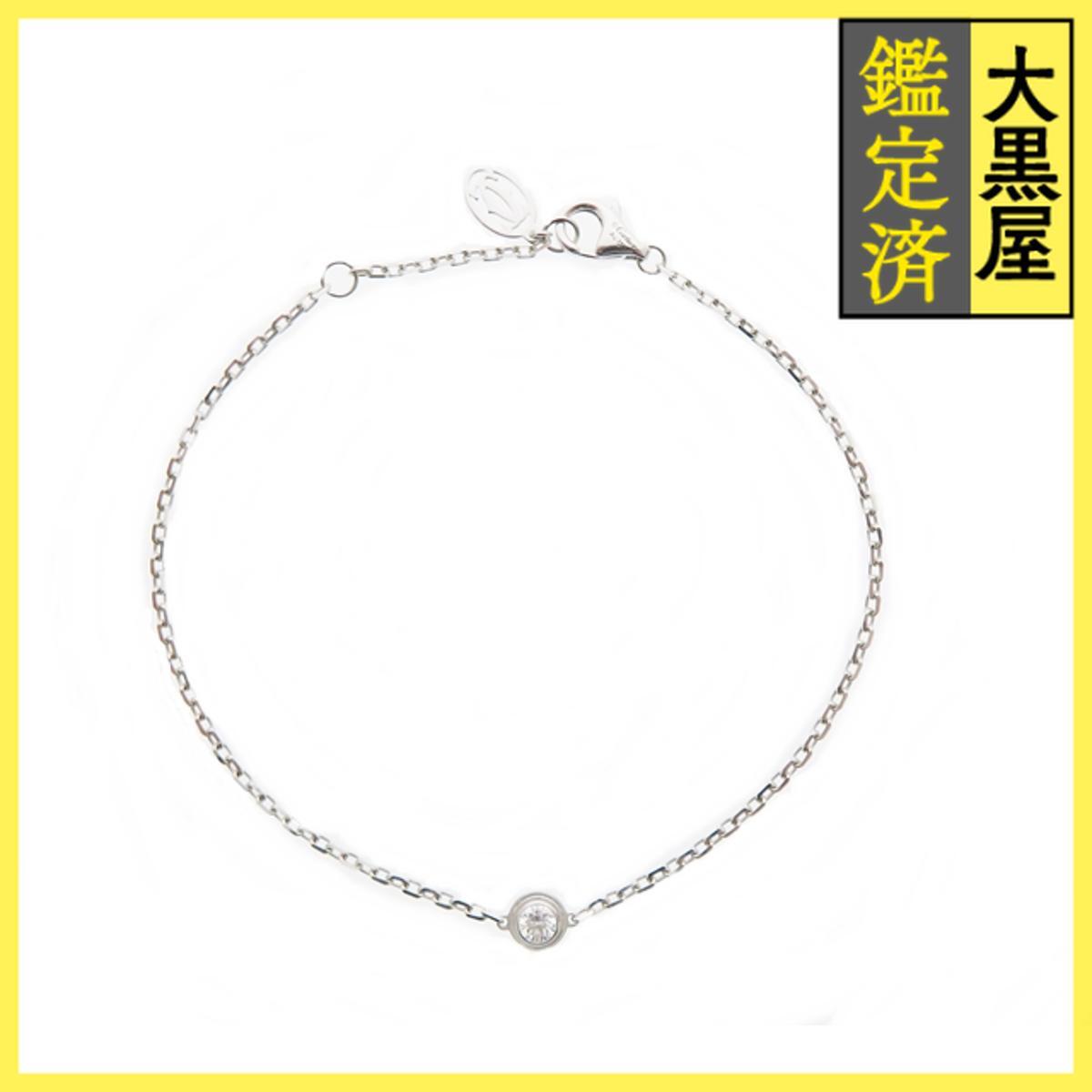 Cartier カルティエ ダイヤモンド ダムール ブレスレット ホワイトゴールド750 ダイヤモンド1個(0.13ct)2.1g B6063117拍卖
