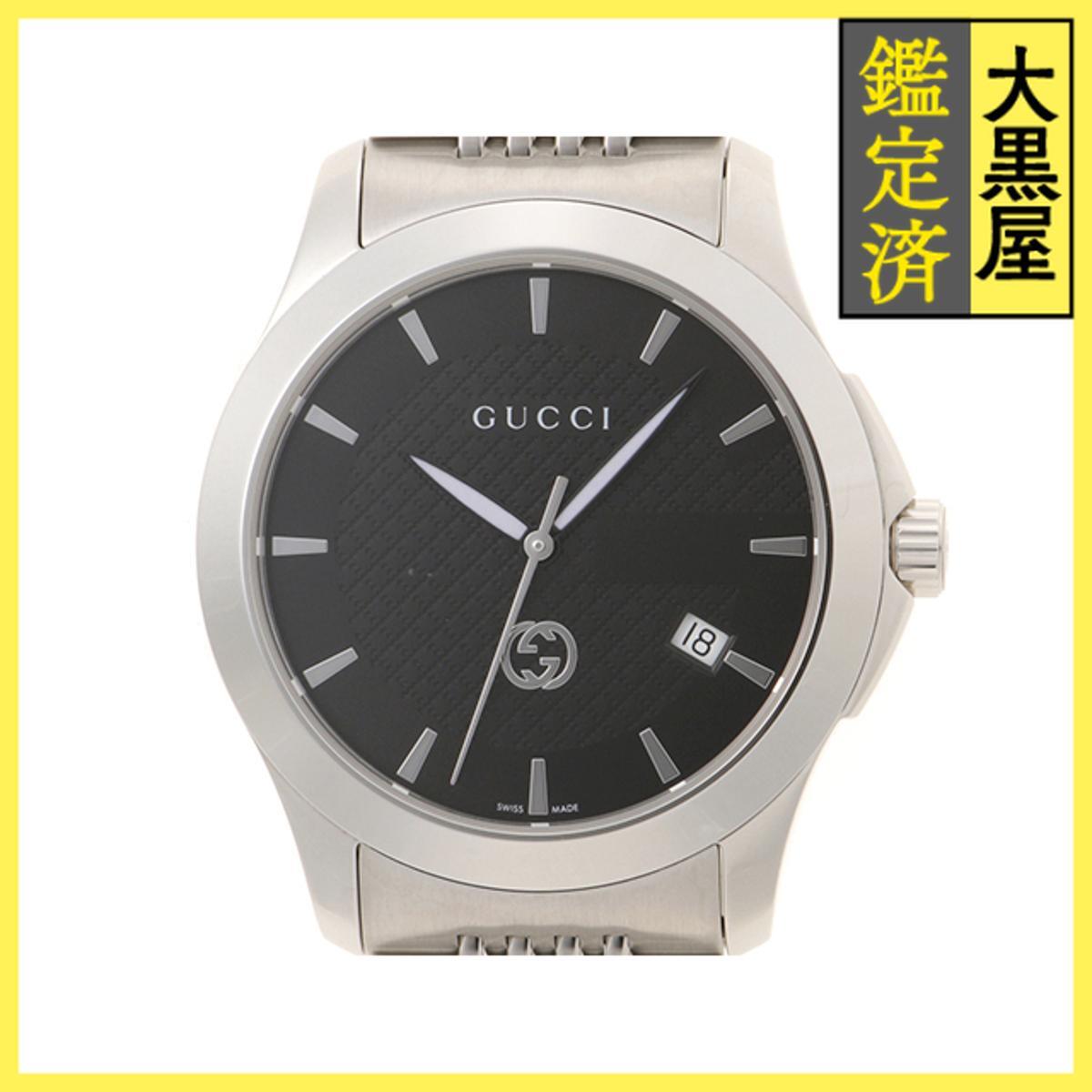 Gucci グッチ - 126.4/YA1264106 SS クォーツ ブラック 男性用/Men's watches拍卖