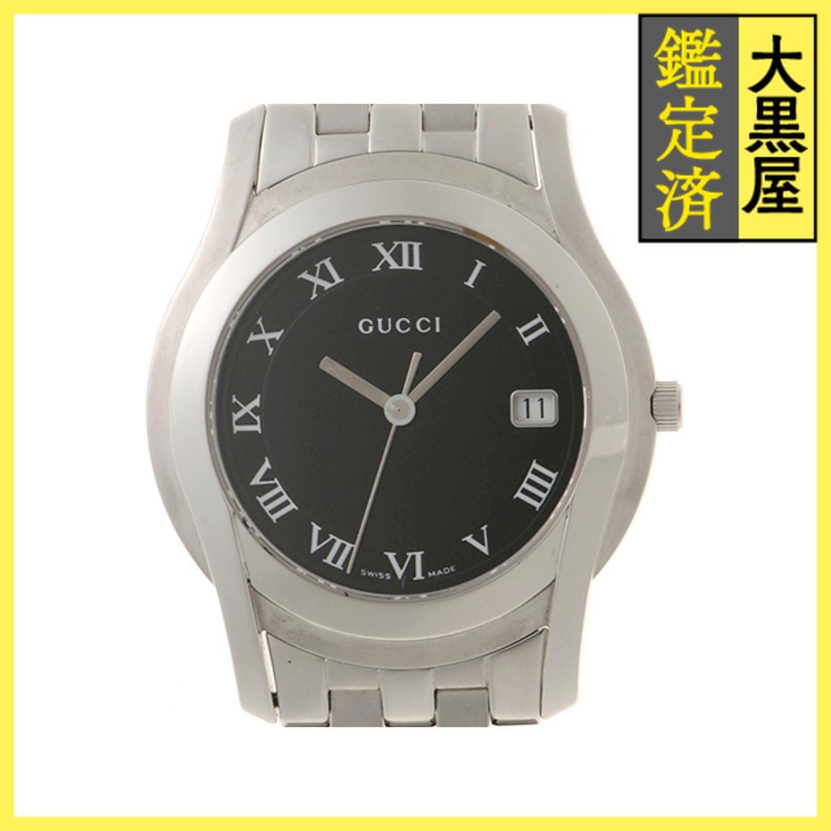 Gucci グッチ Gクラス 5500M SS クォーツ ブラック 男性用/Men's watches拍卖