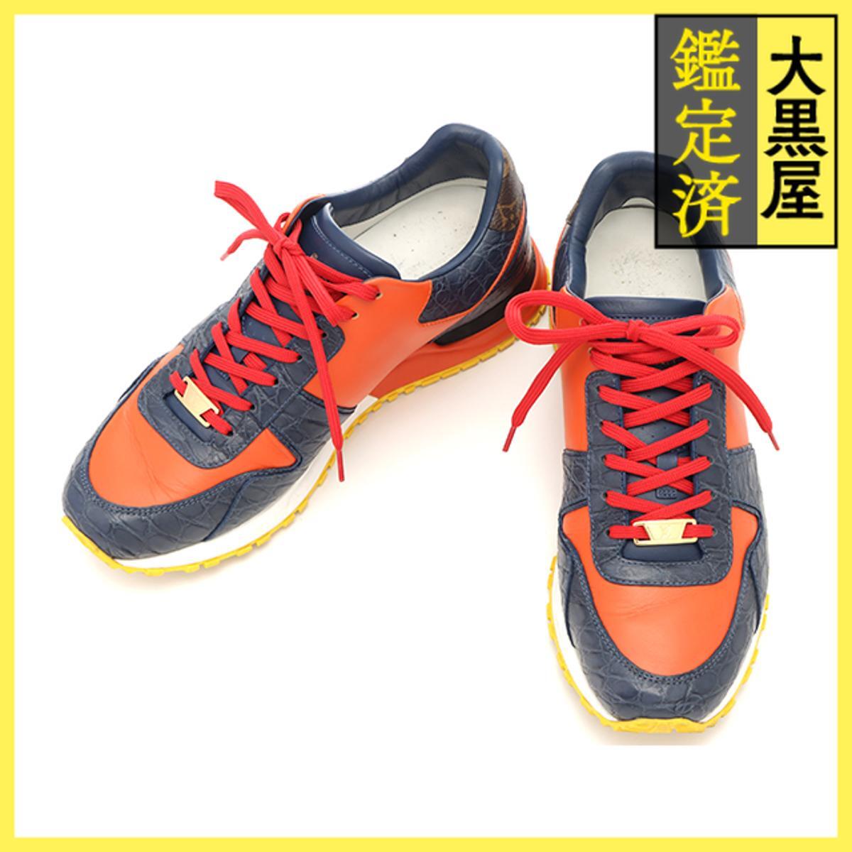 LOUIS VUITTON ルイヴィトン ランアウェイ ライン スニーカー メンズ6ハーフ マルチカラー レザー/クロコ 2120500258089拍卖