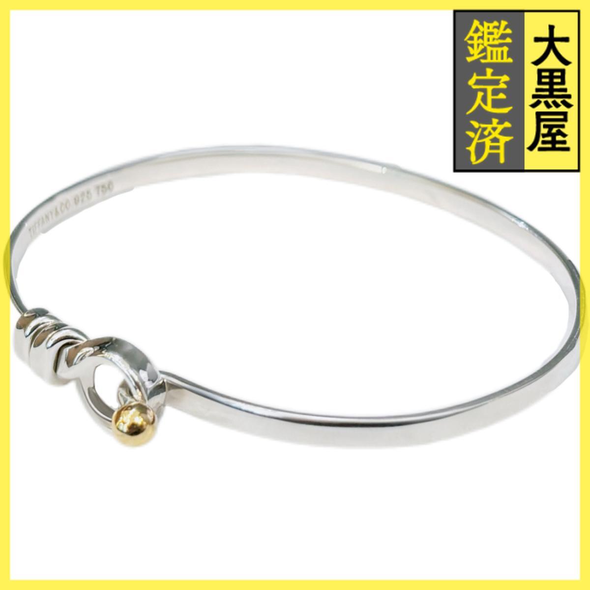 TIFFANY&CO ティファニー フック&アイ ブレスレット SV シルバー YG エイローゴールド 約9.5g 2143400232010拍卖