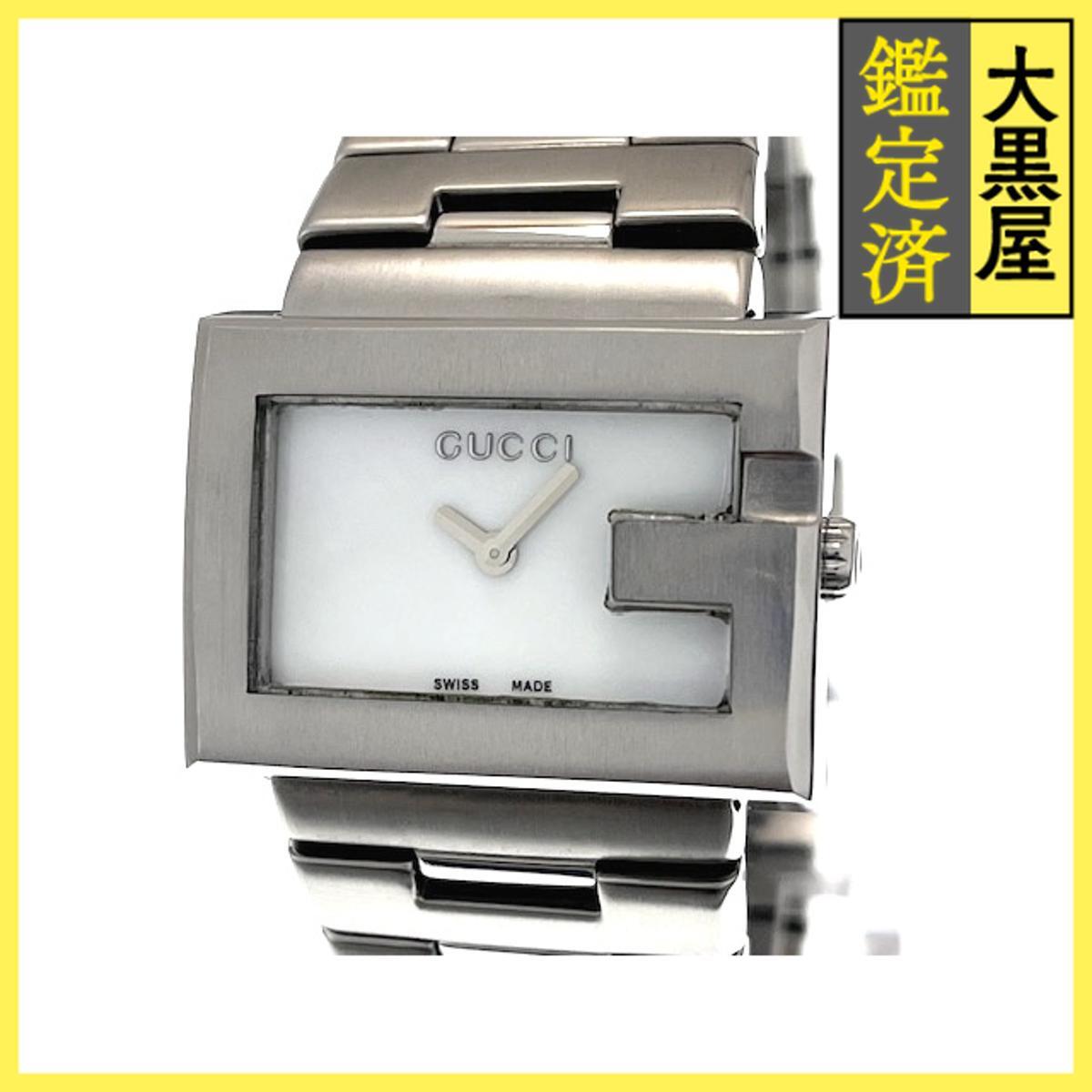 Gucci グッチ Gレクタングル 100L SS クォーツ シルバー 女性用/Ladies watches拍卖