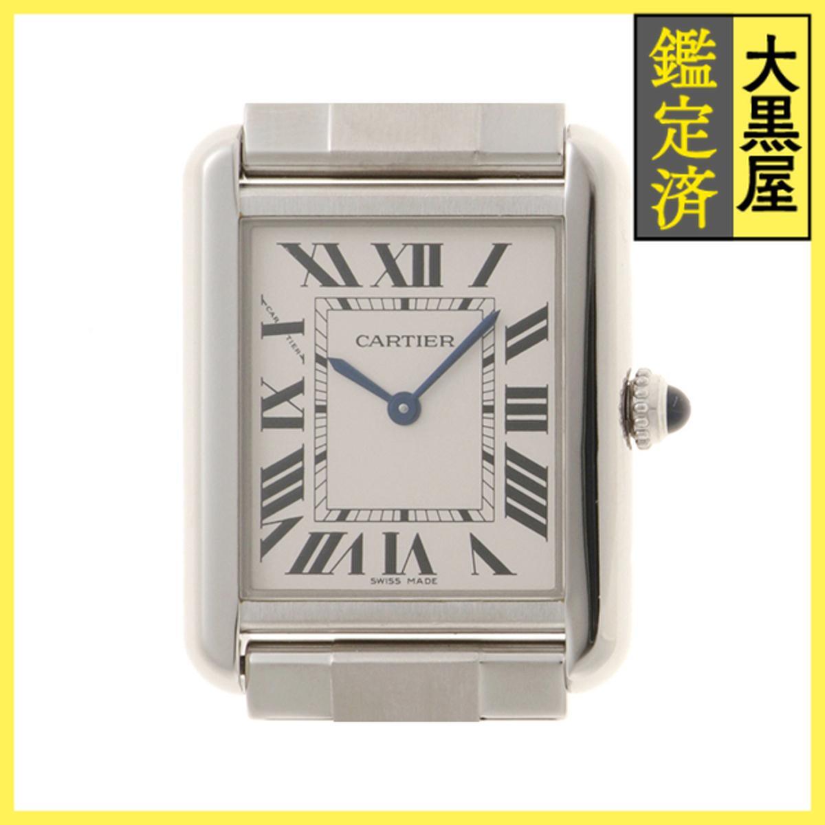 Cartier カルティエ タンク・ソロSM W5200013 SS クォーツ ホワイトローマ 女性用/Ladies watches拍卖