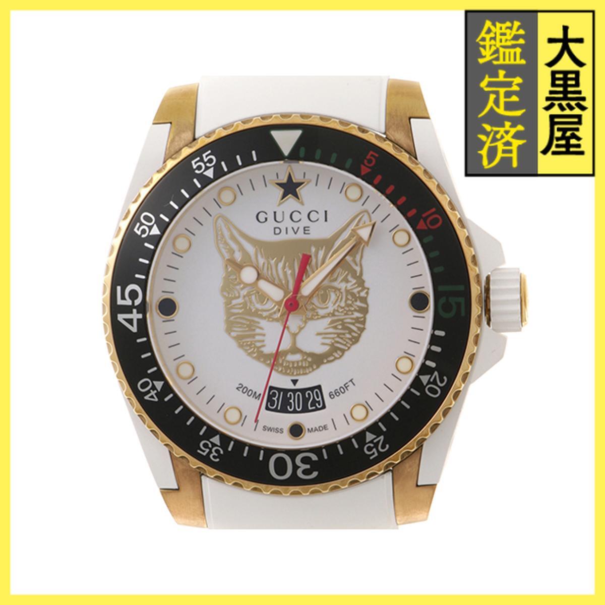 Gucci グッチ - YA136322/136.3 GP/ラバー クォーツ ホワイト 男性用/Men's watches拍卖
