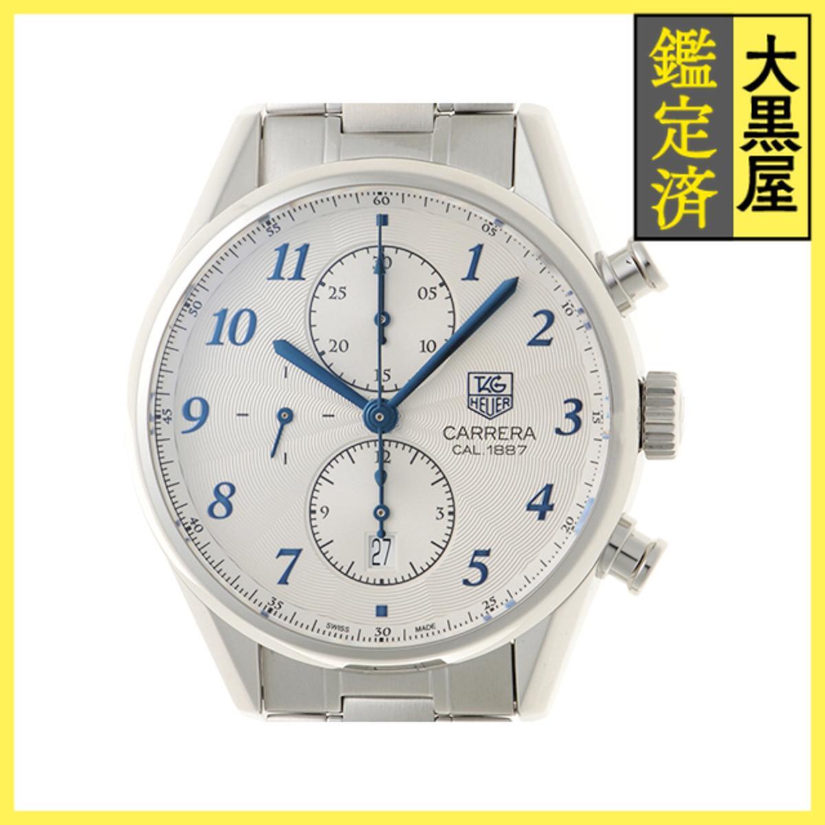 TAG HEUER タグ・ホイヤー カレラ クロノグラフ キャリバー1887 CAR2114 SS 自動 シルバー 男性用/Men's拍卖