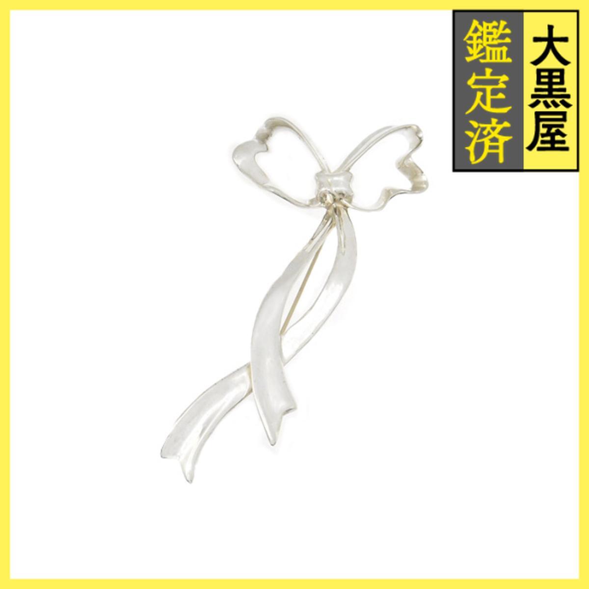 TIFFANY&CO ティファニー リボンブローチ シルバー SV 18.1g (2144000241365)拍卖