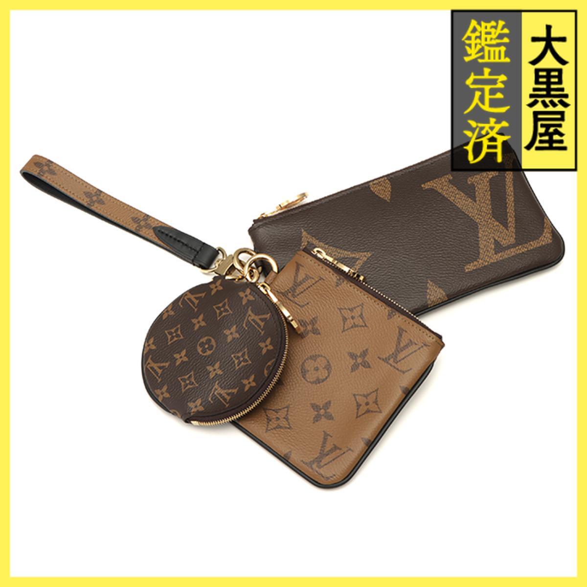 LOUIS VUITTON ルイヴィトン ポシェット・トリオ モノ・ジャイアント 物・リバース モノグラム M68756拍卖
