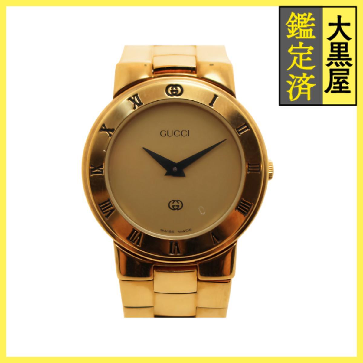Gucci グッチ - 3300L ゴールドメッキ ゴールド 女性用/Ladies watches拍卖