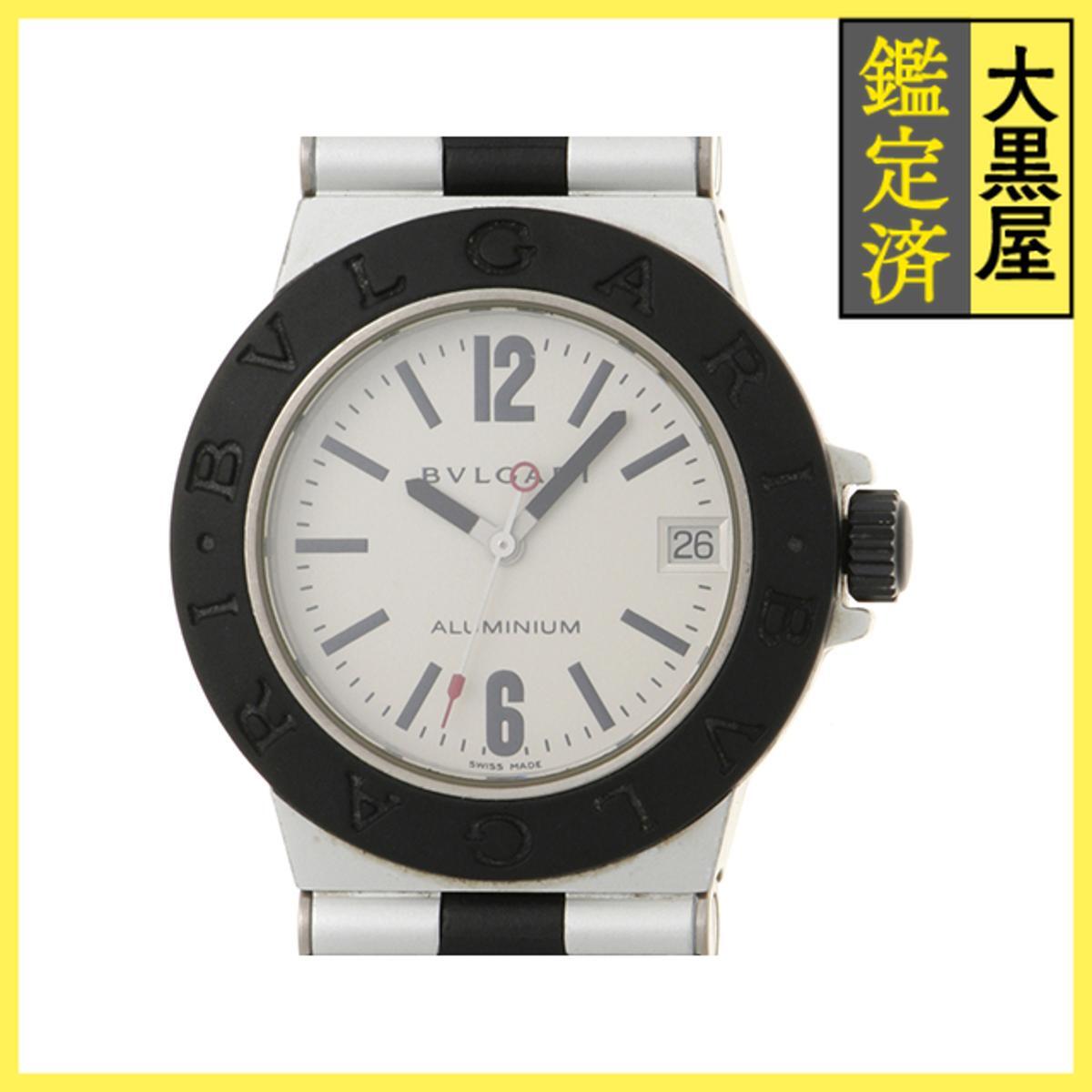 BVLGARI ブルガリ アルミニウム AL32TA AL/ラバー クォーツ シルバー 女性用/Ladies watches拍卖