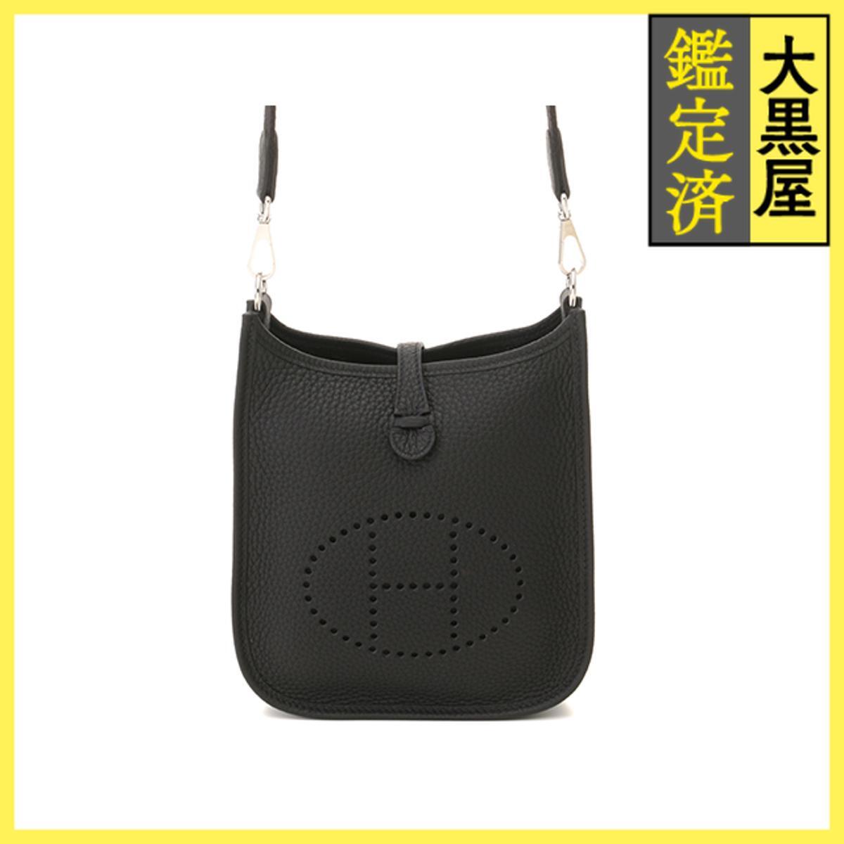 HERMES エルメス ショルダーバック エヴリンTPM トリヨンクレマンス ブラック/シルバー金具 K刻印(2025年頃) 新品同様品拍卖