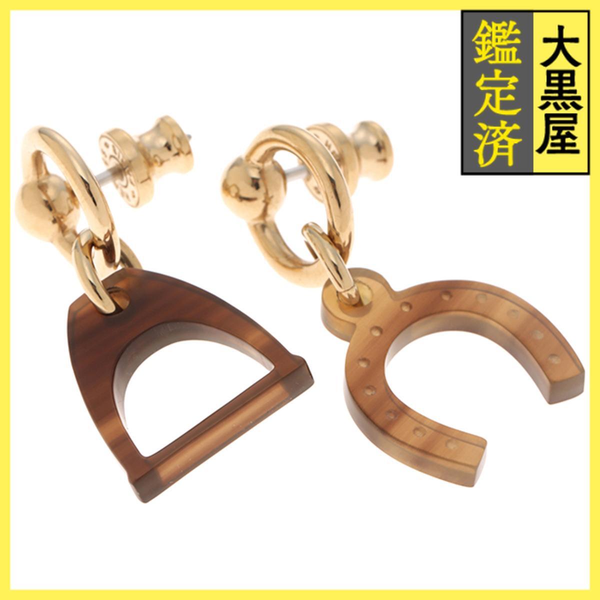 HERMES エルメス アミュレット・エスケトルピアス バッファローホーン/GP拍卖