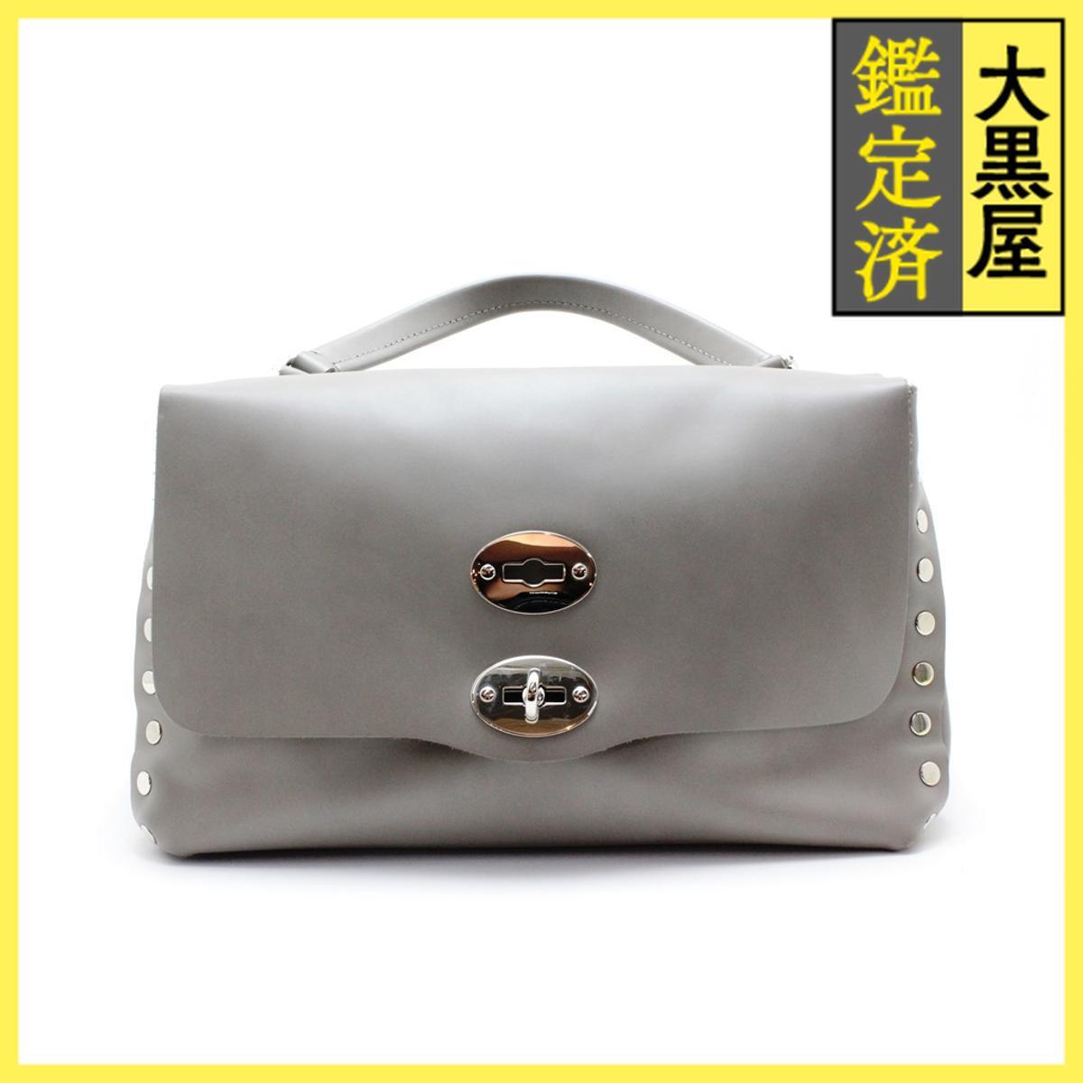 ZANELLATO ザネラート 2wayバッグ ポスティーナ レザー グレー拍卖