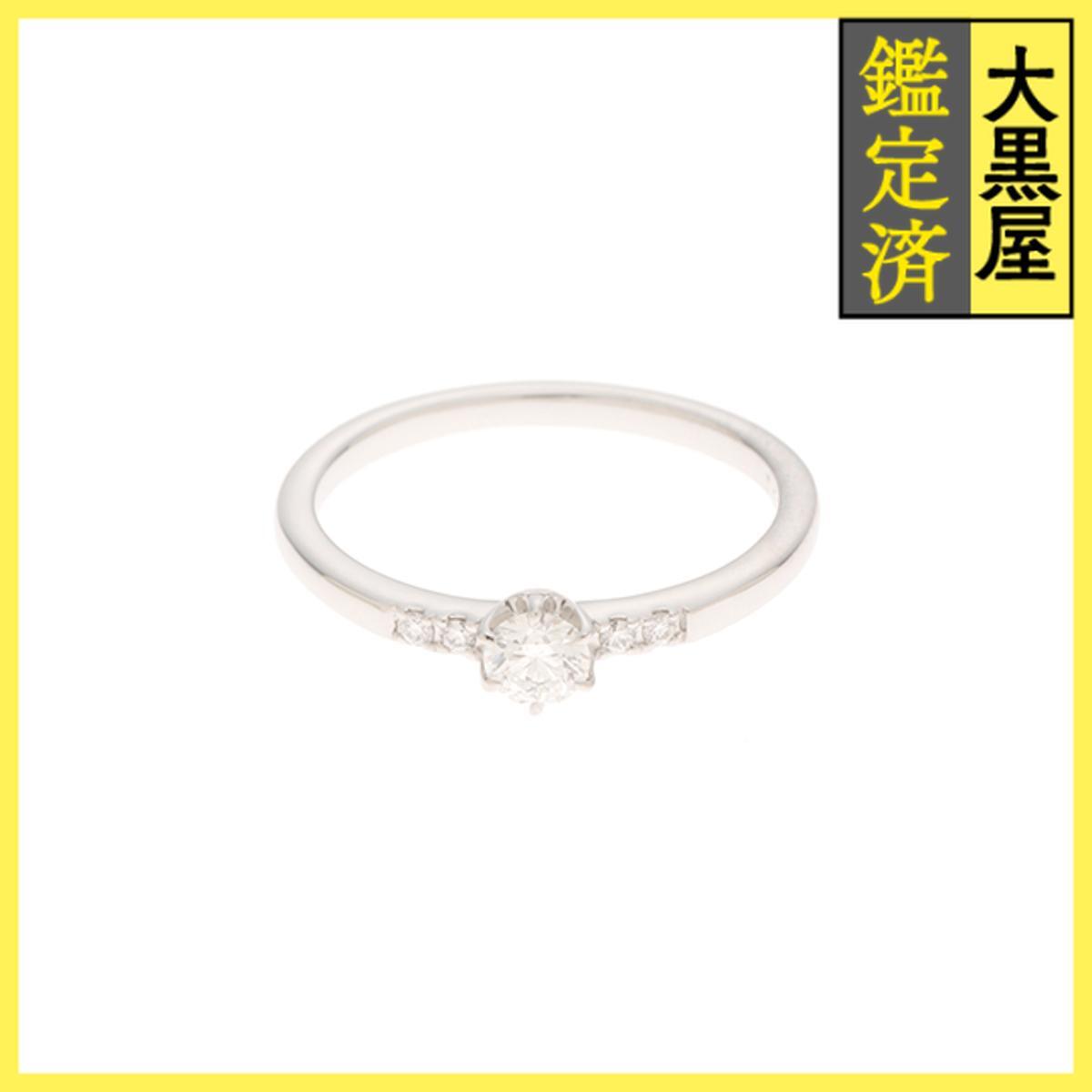 JEWELRY ノンブランドジュエリー 貴金属・宝石 リング プラチナ950 ダイヤモンド約0.181ct&0.02ct 約3.0g 約9号拍卖