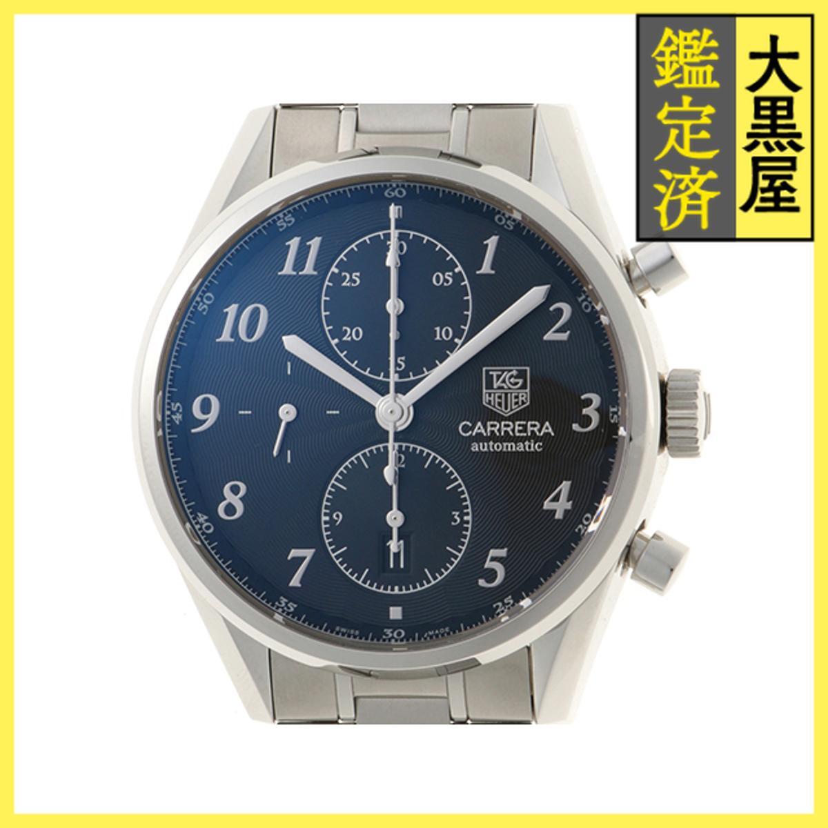 TAG HEUER タグ・ホイヤー カレラ CAS2110.BA0730 SS ブラック 男性用/Men's watches拍卖