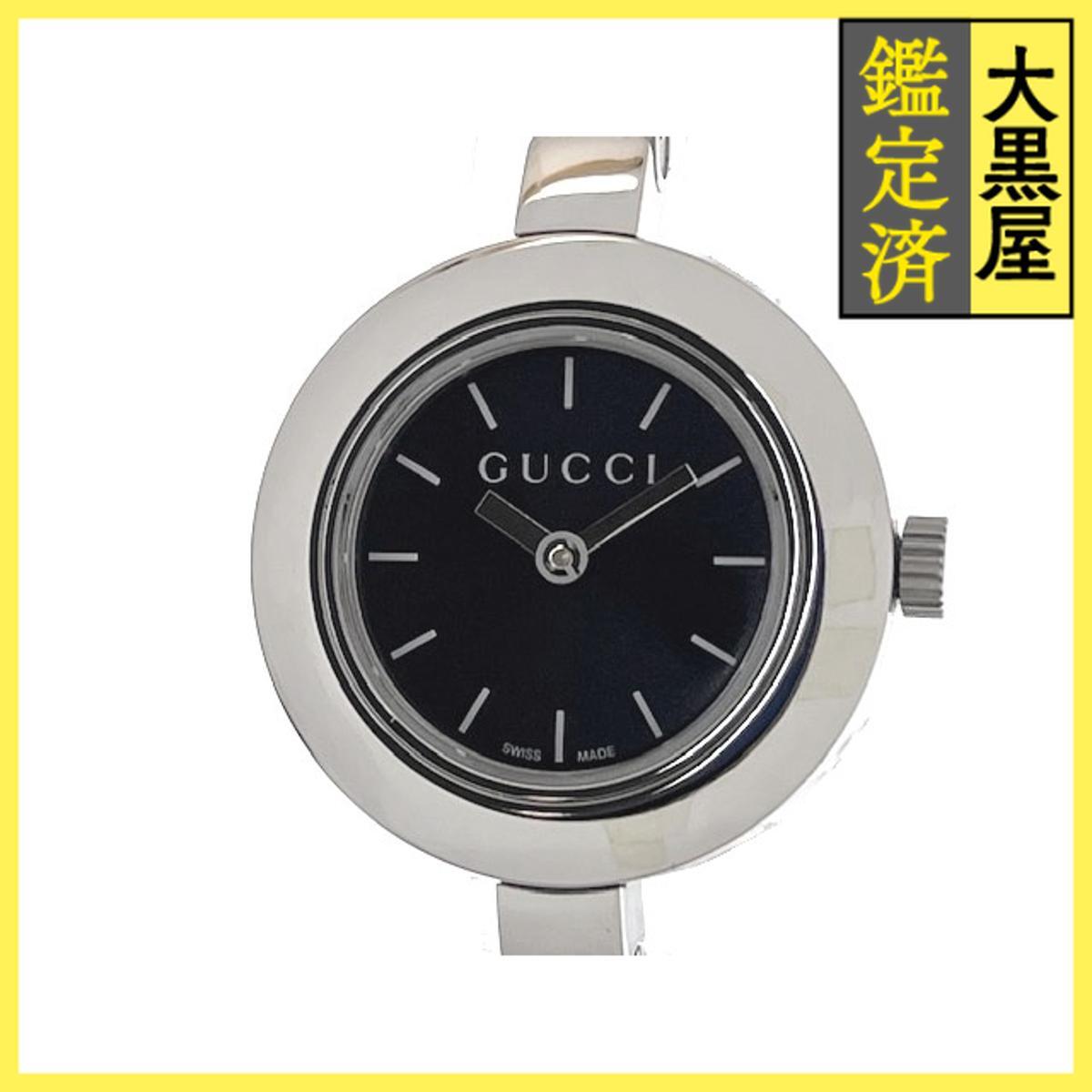 Gucci グッチ 105 - SS クォーツ ブラック 女性用/Ladies watches拍卖