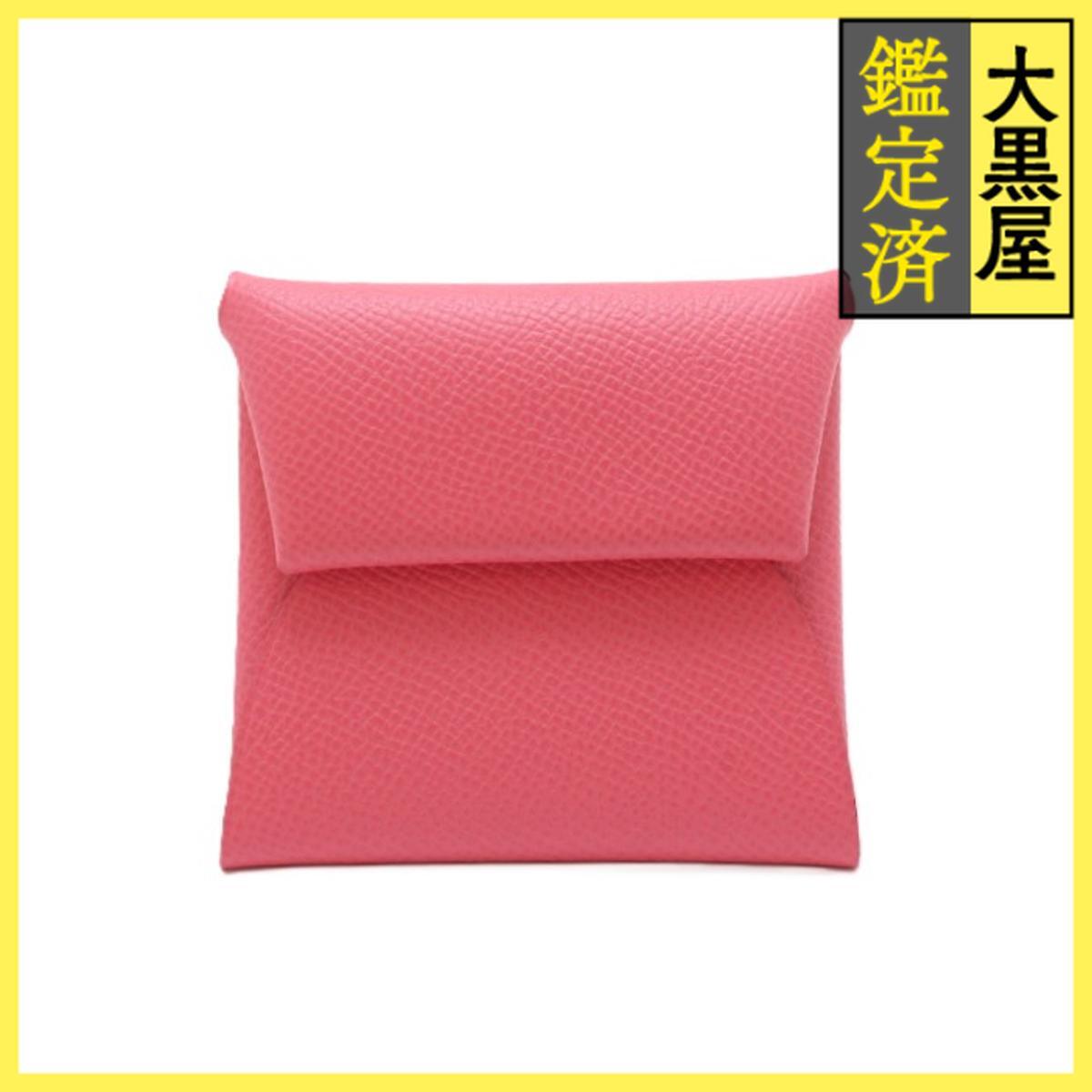 HERMES エルメス バスティア コインケース ローズアザレ/パラジウム(シルバー)金具 B刻印 ヴォー・エプソン拍卖