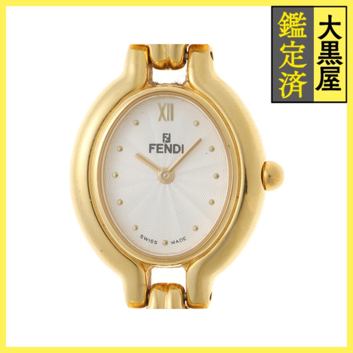 Fendi フェンディ カメレオン 640L GP/カワ クォーツ シルバー 女性用/Ladies watches拍卖