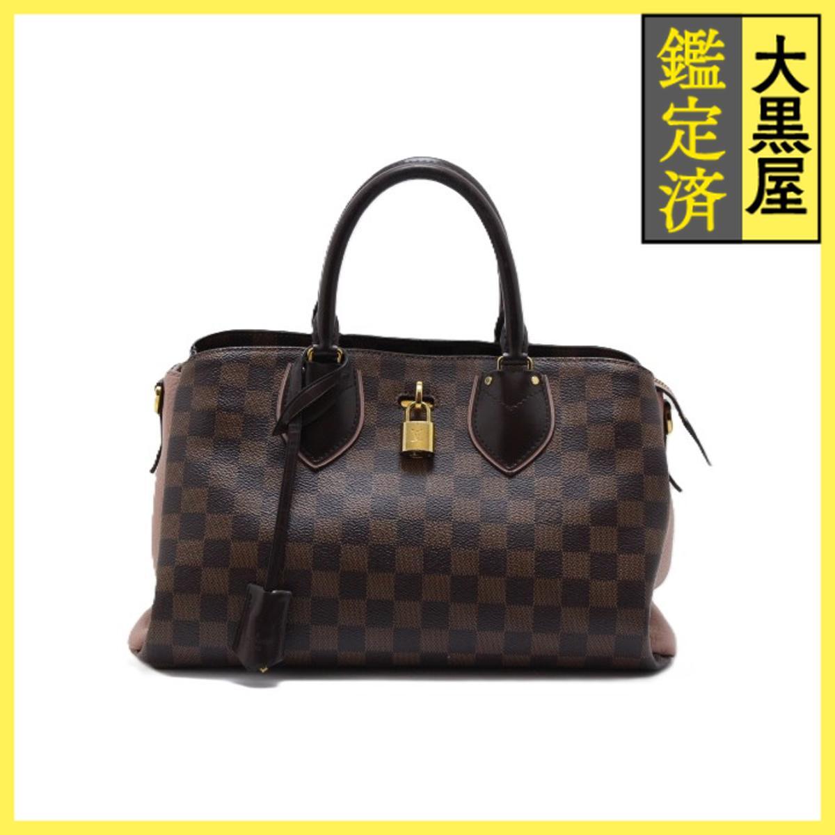 LOUIS VUITTON ルイ・ヴィトン ノルマンディー ハンドバッグ N41488 ダミエ マグノリア ショルダーストラップ無し拍卖