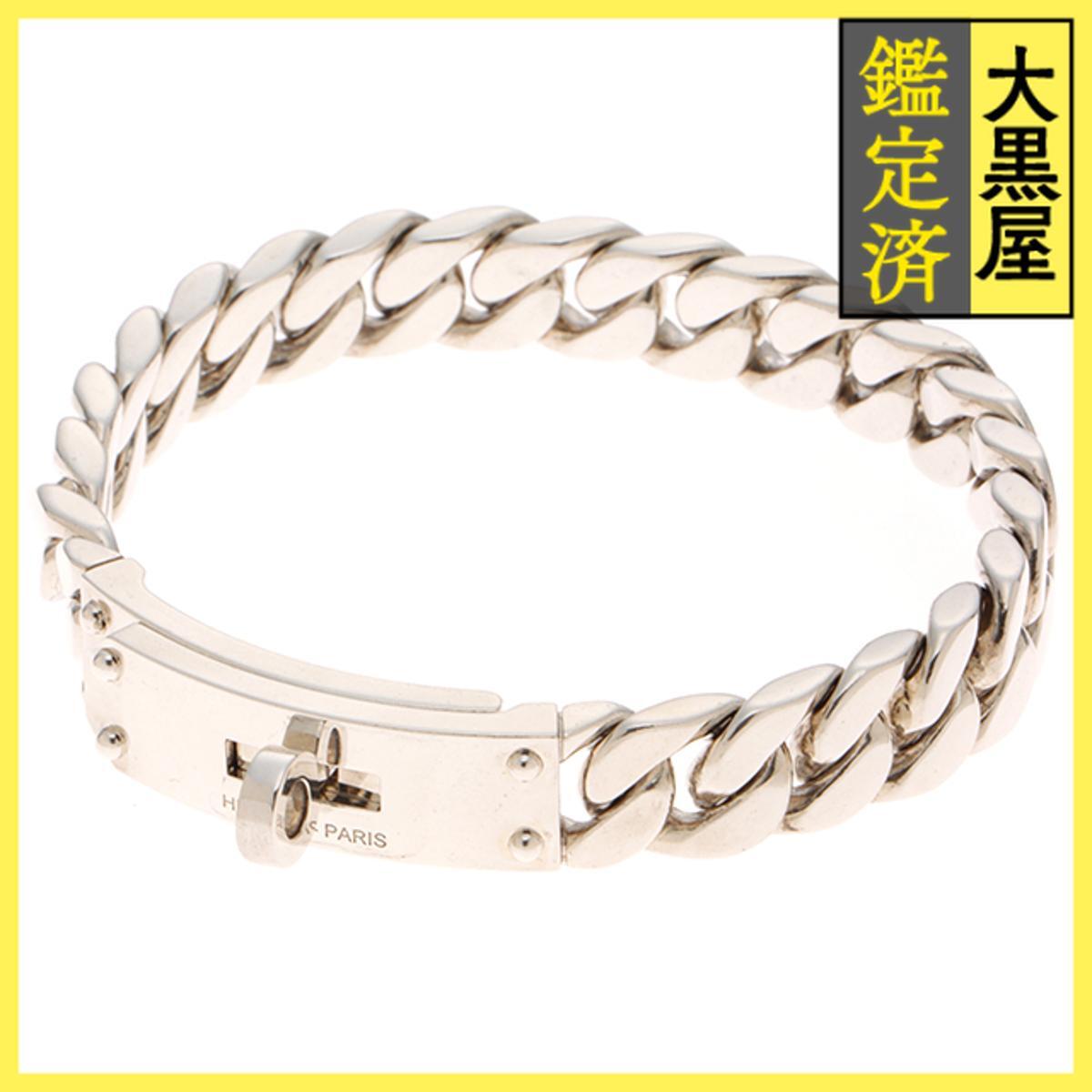 HERMES エルメス ブレスレット ケリーグルメットブレスレット GM H120432B 00XXL シルバー925 XXLサイズ拍卖
