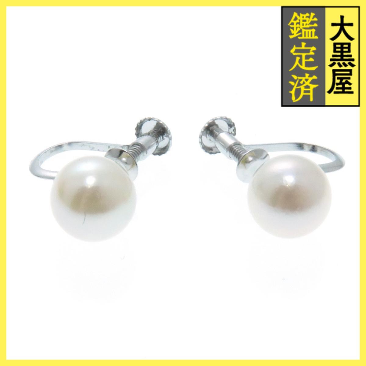 JEWELRY ノンブランドジュエリー 貴金属・宝石 イヤリング K14ホワイトゴールド パール 約1.5g 2141100646915拍卖