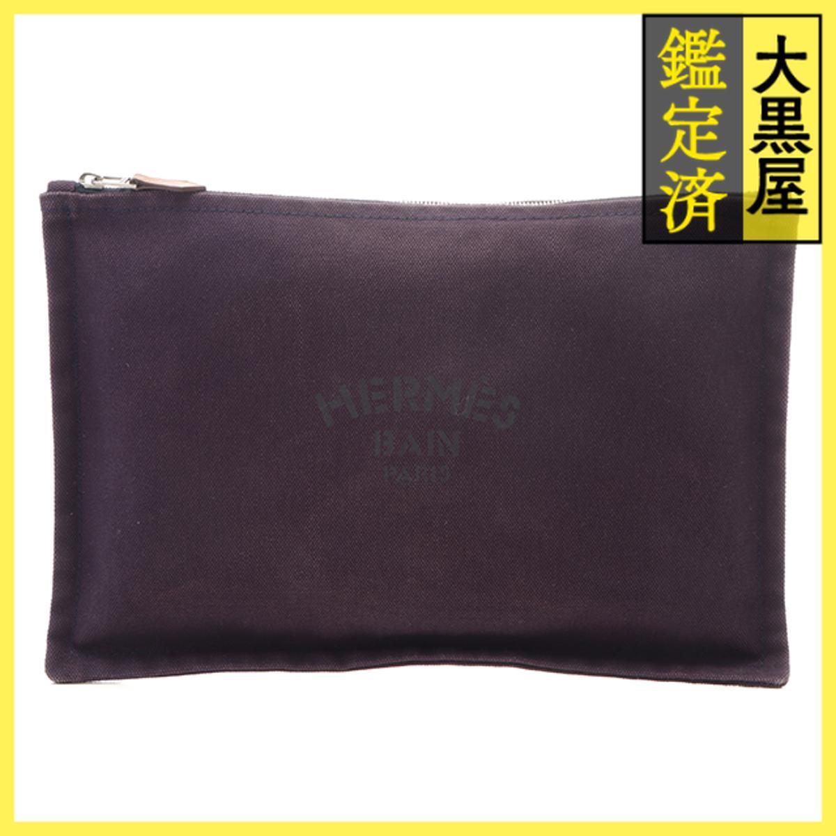 HERMES エルメス トゥルース ヨッティング フラットGM パープル×SV H102501M 07拍卖