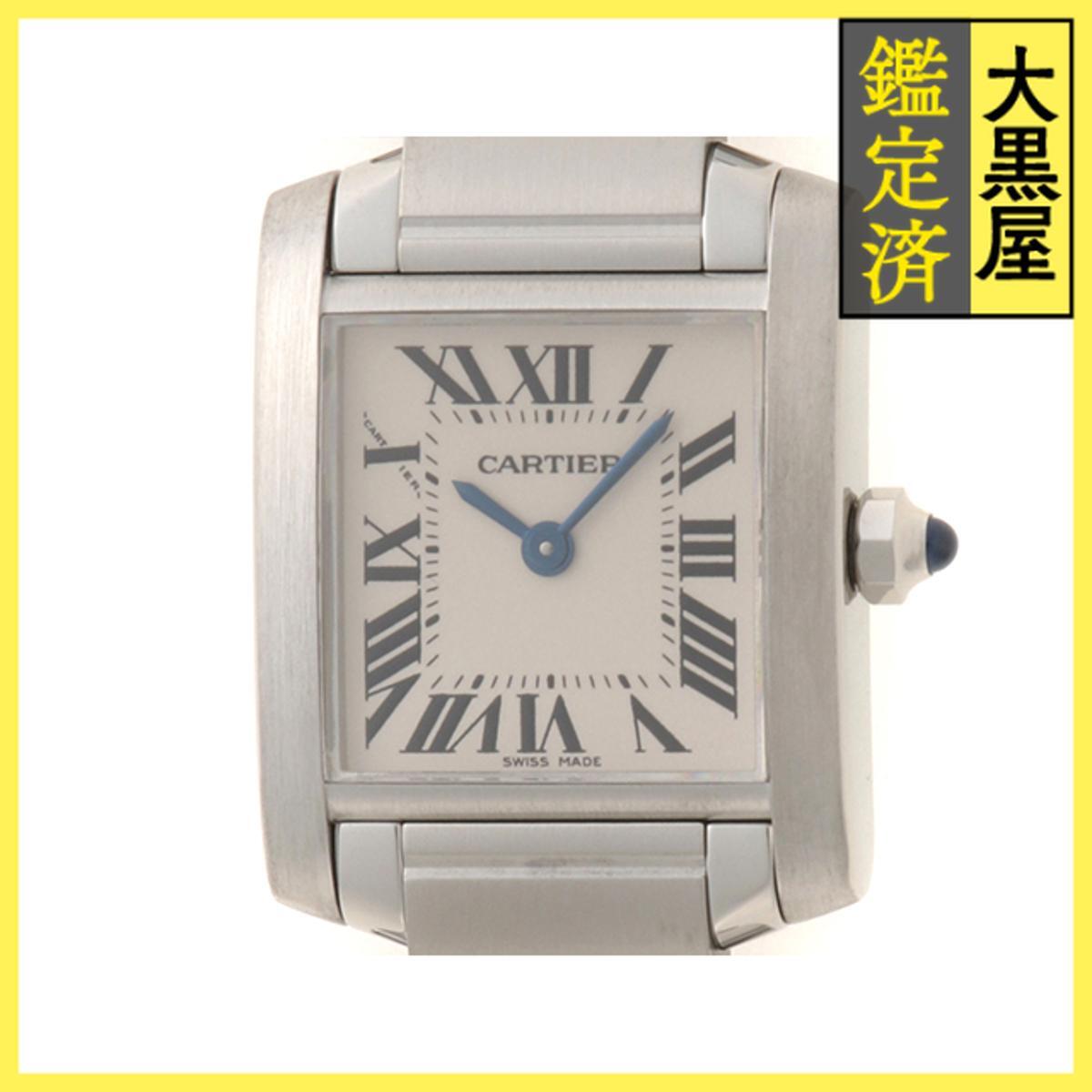 Cartier カルティエ タンクフランセーズ W51008Q3 SS クォーツ シルバー 女性用/Ladies watches拍卖