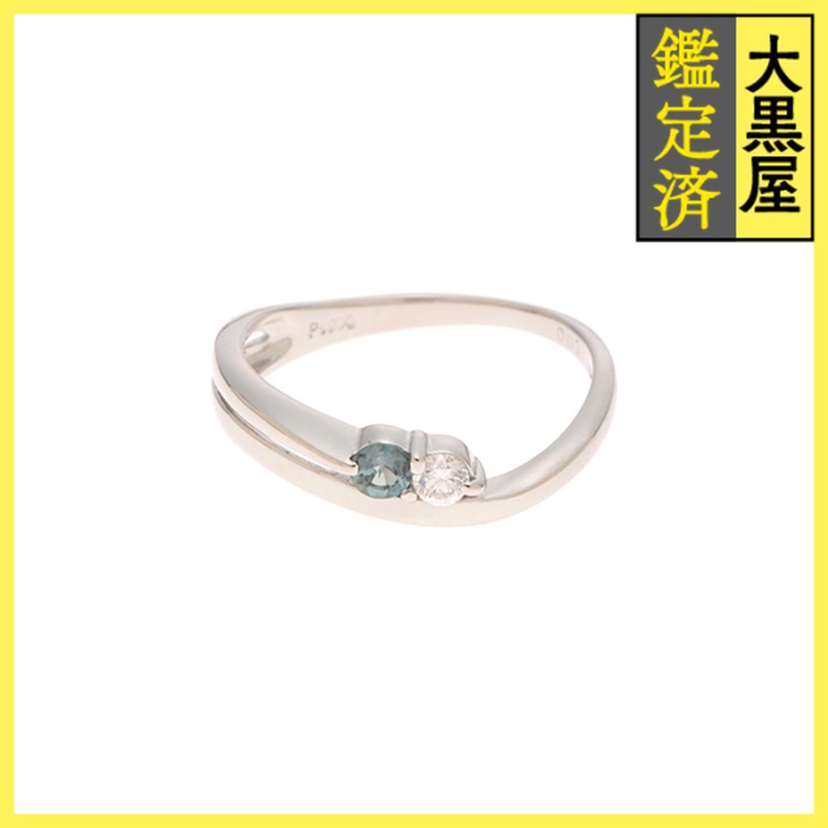JEWELRY ノンブランドジュエリー PT900 アレキサンドライト ダイヤモンド0.007ct 2.9g #11拍卖